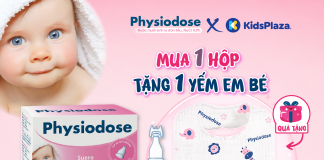 Physiodose – Nước muối sinh lý đơn liều chuẩn Pháp được nhiều bệnh viện phụ sản tin dùng cho trẻ sơ sinh KV-Physiodose-tang - yem-03