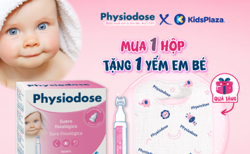 Physiodose – Nước muối sinh lý đơn liều chuẩn Pháp được nhiều bệnh viện phụ sản tin dùng cho trẻ sơ sinh KV-Physiodose-tang - yem-03
