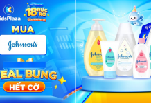 KidsPlaza 18 tuổi rực rỡ – Ưu đãi Johnson’s cực hấp dẫn dành cho mẹ và bé