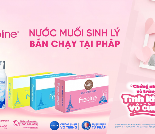 Fysoline Isotonic – Nước muối sinh lý vô trùng chuẩn Pháp cho bé từ 0 ngày tuổi fysoline