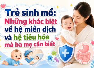 Trẻ sinh mổ: Những khác biệt về hệ miễn dịch và hệ tiêu hóa mà ba mẹ cần biết su-khac-biet-tre-sinh-mo-va-sinh-thuong-0
