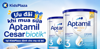 Ưu đãi khi mua sữa Aptamil Cesarbiotik tại KidsPlaza dành cho mẹ và bé uu-dai-khi-mua-sua-aptamil-cho-be-1
