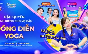 Festival Mẹ Bầu & Em Bé KidsPlaza 2026: Yoga Bầu Mom Light – Lễ hội ánh sáng và hành trình kết nối mẹ & bé