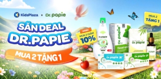 Săn deal Dr.Papie tại KidsPlaza: Mua 2 tặng 1, giảm đến 10% trong tháng 7 ctkm-dr.papie (1)