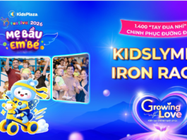 Festival Mẹ bầu & Em bé KidsPlaza 2026: Kidslympic Iron Racer – Đường đua dành cho bé 12–18 tháng festival-me-bau-va-em-be-kidsplaza-2026-kidslympic-iron-racer-1