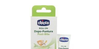 Lăn bôi vết muỗi đốt, côn trùng cắn Chicco 10ml nhỏ gọn, tiện lợi cho bé
