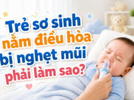Trẻ sơ sinh nằm điều hòa bị nghẹt mũi phải làm sao? tre-so-sinh-nam-dieu-hoa-bi-nghet-mui-phai-lam-sao-1