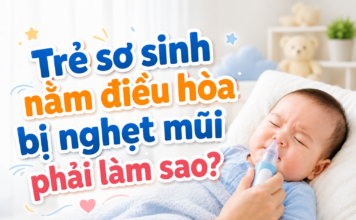 Trẻ sơ sinh nằm điều hòa bị nghẹt mũi phải làm sao? tre-so-sinh-nam-dieu-hoa-bi-nghet-mui-phai-lam-sao-1