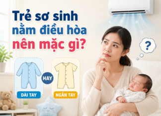Trẻ sơ sinh nằm điều hòa nên mặc gì? Dài tay hay ngắn tay? tre-so-sinh-nam-dieu-hoa-nen-mac-gi-1