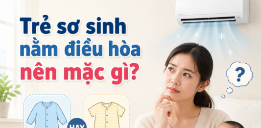 Trẻ sơ sinh nằm điều hòa nên mặc gì? Dài tay hay ngắn tay? tre-so-sinh-nam-dieu-hoa-nen-mac-gi-1
