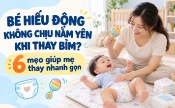 Bé hiếu động không chịu nằm yên khi thay bỉm: 6 mẹo giúp mẹ thay nhanh gọn be-hieu-dong-khong-chiu-nam-yen-khi-thay-bim-5