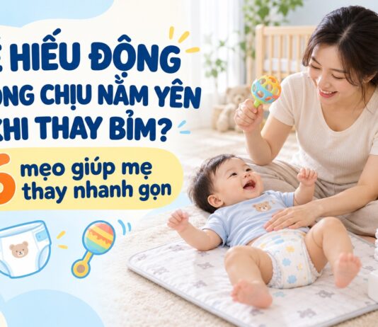 Bé hiếu động không chịu nằm yên khi thay bỉm: 6 mẹo giúp mẹ thay nhanh gọn be-hieu-dong-khong-chiu-nam-yen-khi-thay-bim-5