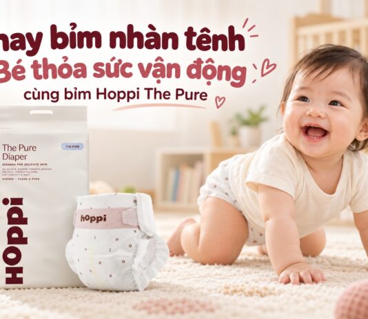 Thay bỉm nhàn tênh – Bé thỏa sức vận động cùng bỉm Hoppi The Pure thay-bim-nhan-tenh-be-thoa-suc-van-dong-cung-bim-hoppi-the-pure-3