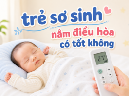 Trẻ sơ sinh nằm điều hòa có tốt không? Cách sử dụng an toàn cho bé tre-so-sinh-nam-dieu-hoa-co-tot-khong-0