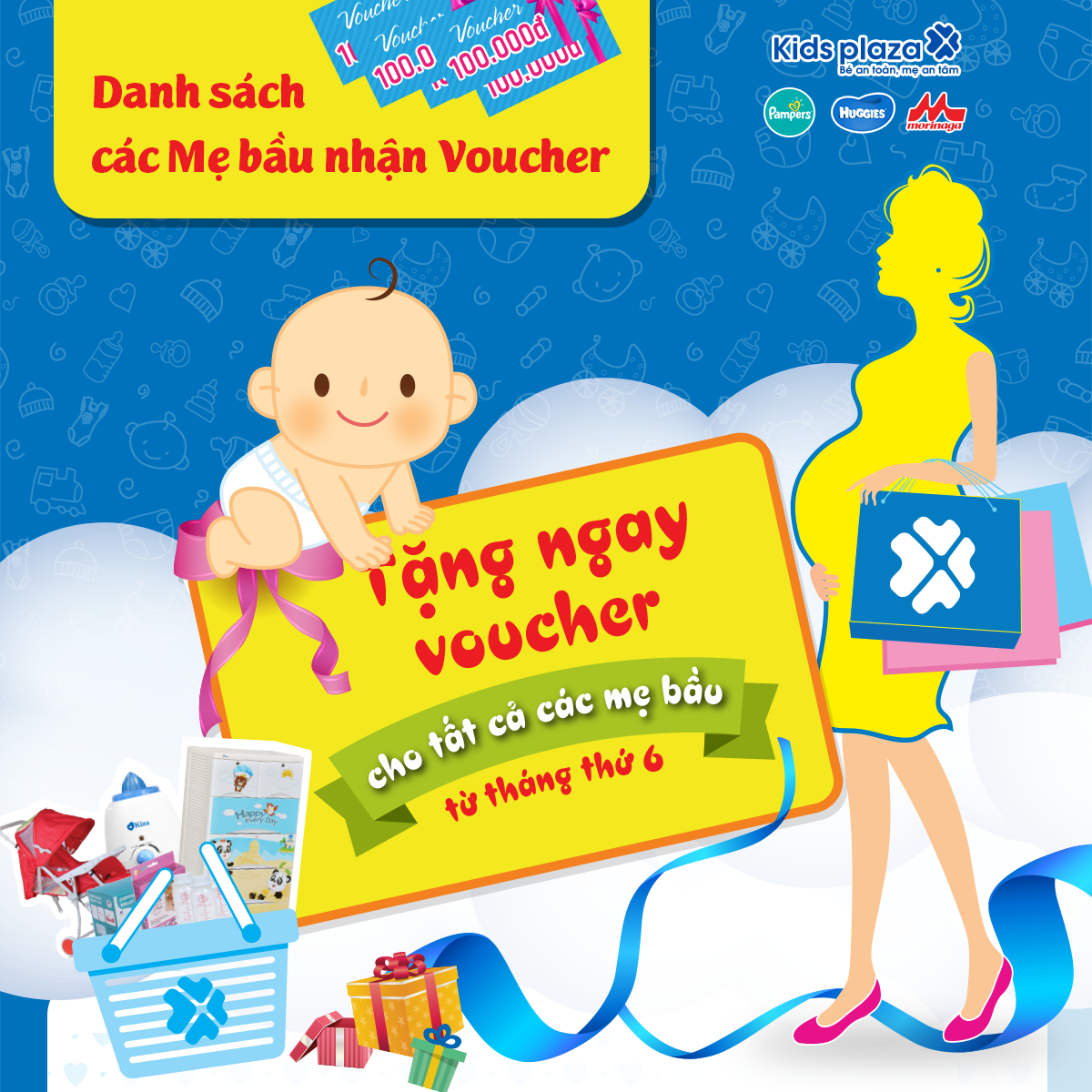 Danh sách các Mẹ đăng ký nhận Voucher 100k