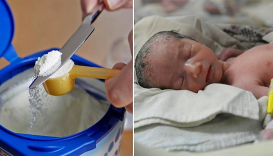 Bé sơ sinh tại Trung Quốc suýt mất mạng vì sai lầm pha sữa của bố