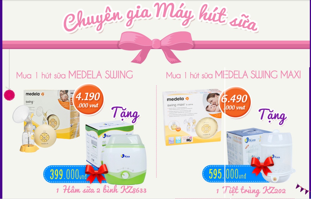 máy hút sữa khuyến mại