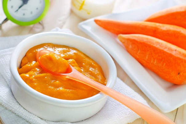 Bột cà rốt nghiền - Món ăn dặm kiểu Nhật cho bé 5-7 tháng tuổi