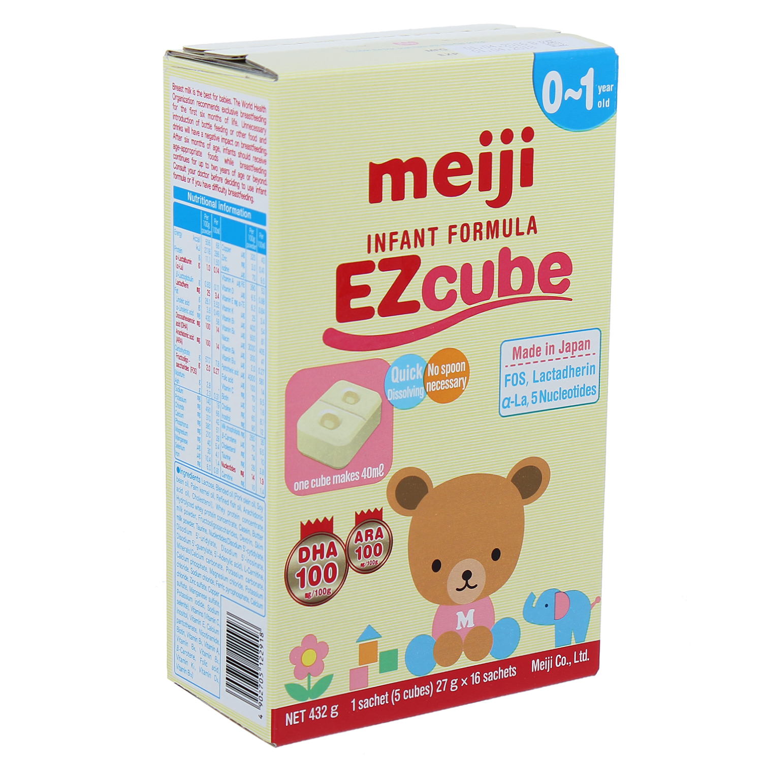 sữa Meiji thanh số 0 Infant Formula Ezcube