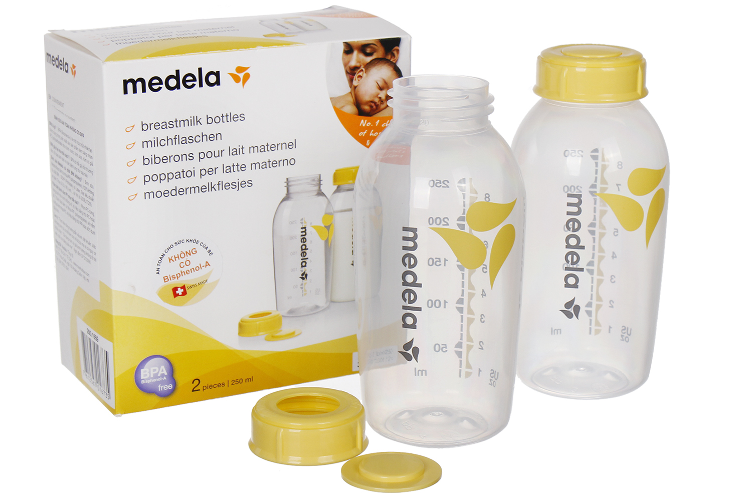 Bình trữ sữa Medela 250ml giá tốt nhất KidsPlaza.vn Bình trữ sữa Medela 250ml chất liệu cao cấp an toàn