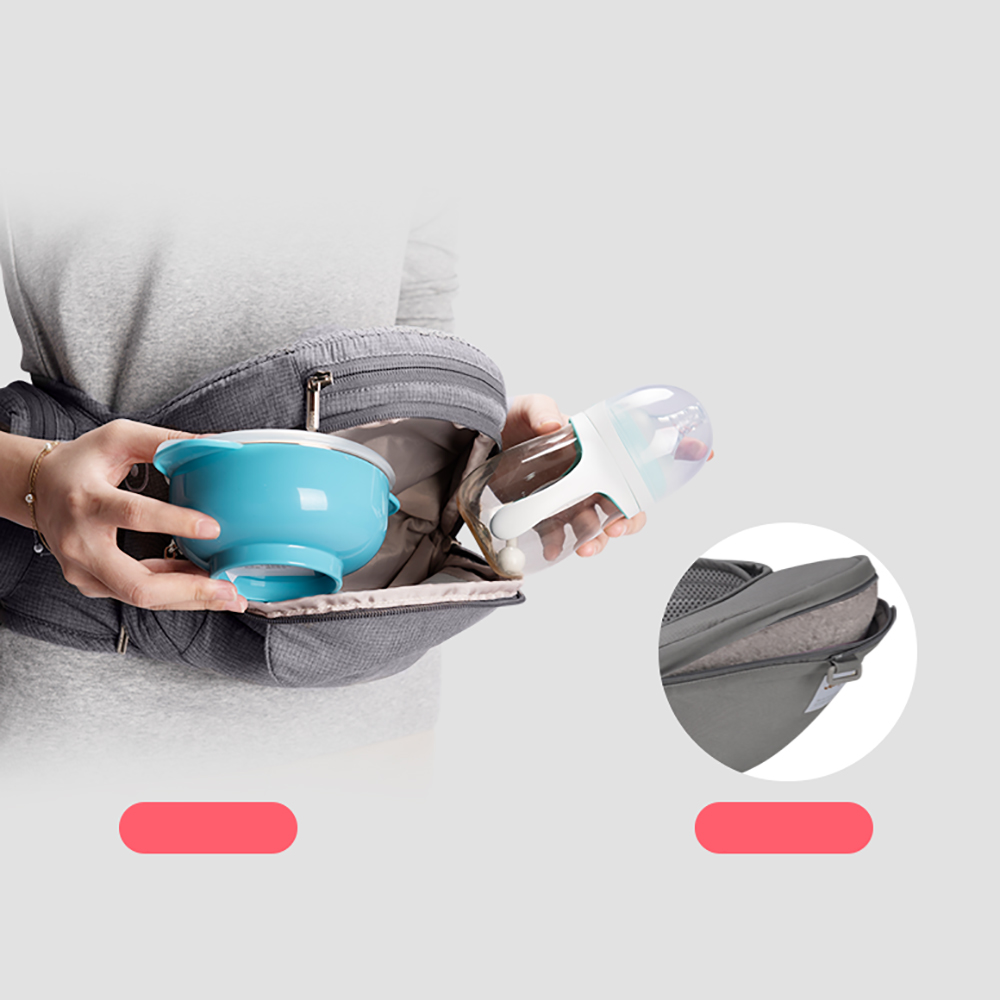 Địu ngồi cho bé Hip Seat Mamago Foldable Aluminum túi đựng đồ rộng rãi
